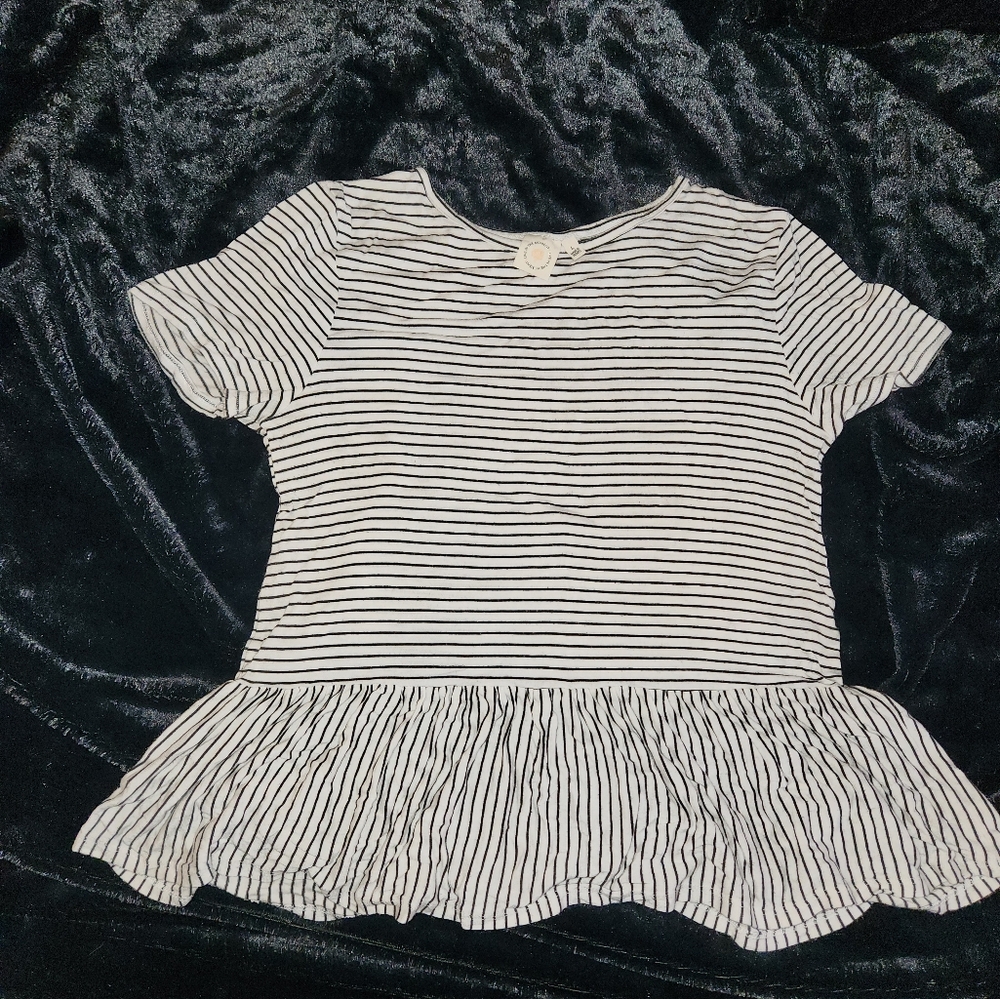 White and black doll blouse